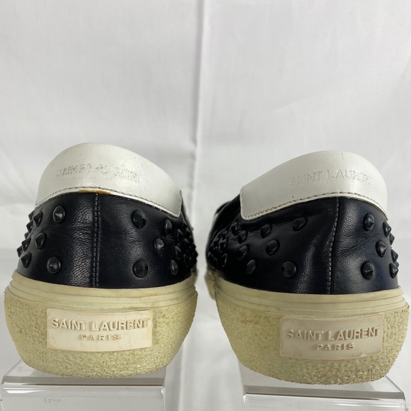 Saint Laurent Napa Studded Skate Shoe, Noir - Picture 12 of 13